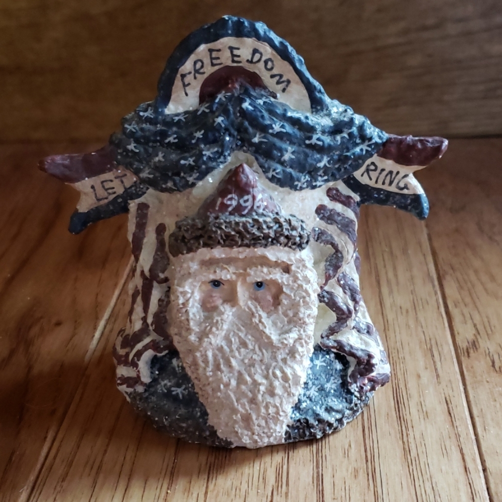 Belsnickel Patriotic Santa Bell